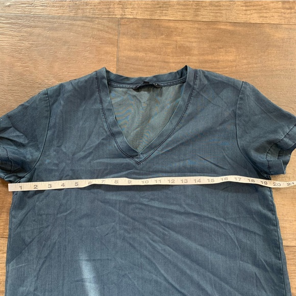 Velvet Heart v neck chambray shirt dress - Picture 6 of 7